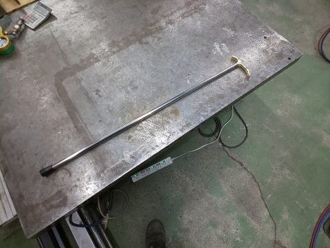 ステッキ　(真鍮ｘステンレス製の杖)1 - 愛知県名古屋市で金属加工の有限会社ニーズ工業製作