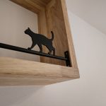 猫シルエットのアイアンバー